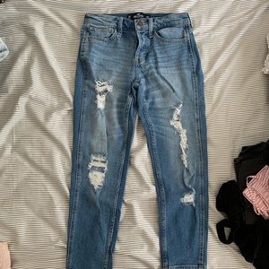 Hollister dark ripped denim jeans